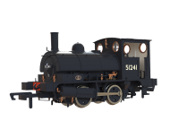 C1026S Clark Railworks L&Y Class 21 Pug No.51241 BR  Plain Black